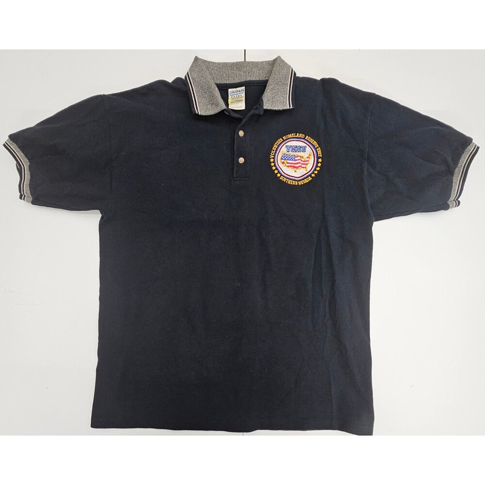 Vintage 2000s Southern Nevada Volunteer Homeland Reserve Polo Shirt Large, Navy